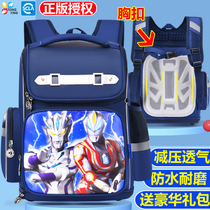 Gedder Altman schoolbag boy first second and third grade handsome boy backpack Ridge shoulder bag