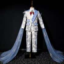 Childrens suit suit 2021 new British boys  dress big childrens piano performance suit catwalk boy small suit