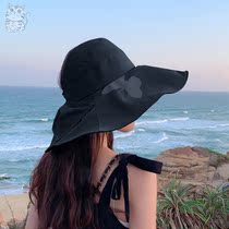 Open top visor womens summer this vinyl sunscreen hat Summer large eaves UV protection foldable fisherman hat spring and autumn