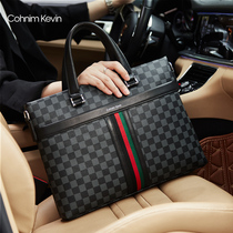 Cohnim Kevin briefcase male business business business business leisure large capacity trend mens handbag leather