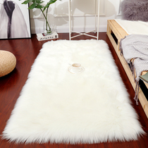 Nordic Long Hair Carpet Bedside Blanket Blanket Ground Mat Thickened Living-room Tea Table Blanket Bedroom Cloakroom Carpets Imitation Wool