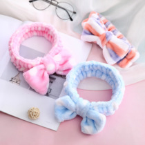 Face hair band Makeup hair band Korean cute fresh cat ears beauty bandana mask hair band tied hair band