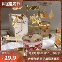 Rotating candlestick Running horse lamp Voluspa Zumalong Scented candle Accessories Tools Star dream catcher Northern Europe