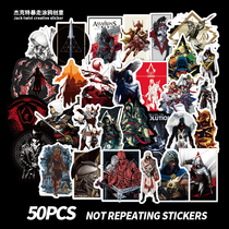 50 Assassin's Creed Assassin's Union Logo Luggage Waterproof Sticker Series Mobile Phone Sticker Decorative Sticker
