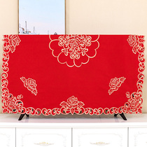 TV hood fabric European style LCD TV dust cover European style festive universal cover cloth cover