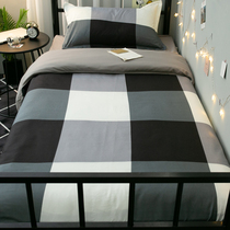 Net Red Bed Three Sets Of Male Dormitory Brief Wind Single Quilt College Students 1 2m Bunk Beds Bed Linen Four Sets