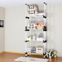 Clapboard shelf living room storage rack multi-layer storage shelf bedroom floor-to-ceiling non-perforated Sundry