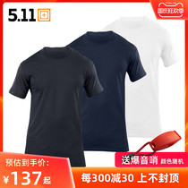 USA 5 11 40016 three-pack tactical cotton T-shirt 511 solid color men summer collar training uniforms