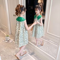 Girls dress Summer 2022 new CUHK Tong Han version trendy vest Skirt Ocean Gas Skirt Child Princess Dress