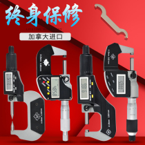 Canada NPT digital display outer diameter micrometer 0-25mm high precision 0 001 electronic spiral micrometer caliper