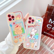 Cake Milk Tea Bear Rabbit for iPhone12promax Apple 11 Phone Case xr xs Couple 8plus Silicone
