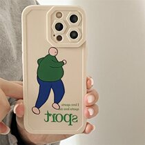 Man applies Apple 13pro 13 X XR 11 12 78P 13 13 fuck cartoon mobile phone shell soft shell