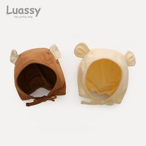 luassy baby hat spring and autumn thin baby cap autumn baby cute super cute childrens ear cap