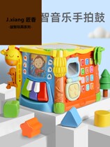 Brand hexahedron childrens early education puzzle music beat drum 0-1 year old baby hand clap drum baby toy 6 months