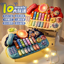 Baby toy baby music hand clap drum children multi-function beat drum 6-12 months early Education 8 puzzle 0-1 year old