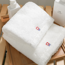 Japan imported Imabari square towel white small towel Household soft skin-friendly water absorption Childrens baby cotton bath towel