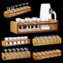 Creative Chinese style 10ml small wine glass One cup bullet cup small white wine cup wine dispenser set Antique household