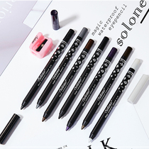 Solone waterproof eyeliner pen eyeliner lasting no dizziness black coffee gold and silver diamond flash