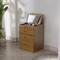 New Chinese all-solid wood dresser household bedroom dressing table small household tablemakeup table with mirror bucket