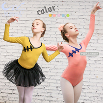 man wu Bluebird Children dance clothes lian gong fu children long-sleeved spring and autumn girls clothing Chinese ballet qun tao zhuang