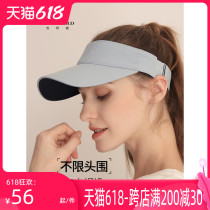 Sun hat Female male empty top hat Running sports quick-drying tennis hat No top sunscreen visor summer