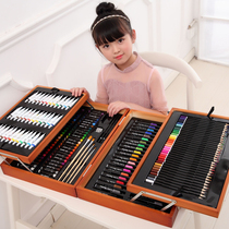 Childrens watercolor pen set kindergarten drawing pen beginner students with brush 36 color baby painting color pen children hand drawn color pen multi-function painting set washable color pen