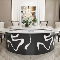 14 people one person one pot with induction cooker large round table to customize electric round table Star hotel Round Table