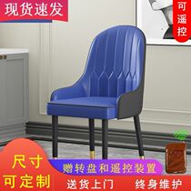 Nordic Light Lavish Dining Chair Home Modern Minima Casual Net Red Chair Hotel Chair Leather Soft Bag Backrest Dining Table And Chairs