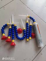 Long glue mouth Universal bamboo joint mouth glass glue gluing edge trimming soft glue mouth rotating elbow glue artifact