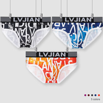 Striped Printed Mens Pants 2022 Breathable Comfort Cotton Briefs Sexy Low Waisted Triangle Pants Spice Pants