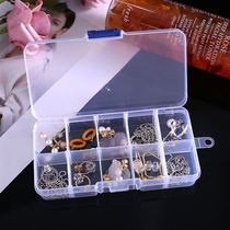 Portable transparent jewelry box ins wind stud earrings necklace earrings plate Net red storage box Small exquisite anti-oxidation box