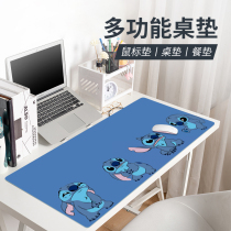 Mouse pad oversized pattern Stizi thickened edge locking Game e-sports multi-size keyboard pad notebook writing desk cute cartoon student female computer office wrist guard table pad new can be customized
