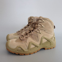 Foreign trade original single export European and American military fans CS men's shoes hiking shoes leather waterproof outdoor lace-up desert shoes military hook boots