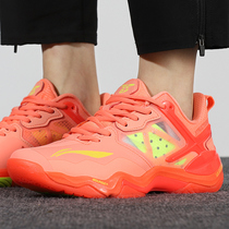 Li Ning shoes womens shoes 2021 summer new sports shoes sonic boom OP competition training badminton shoes tide AYZQ008