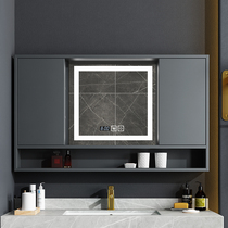 Light luxury hidden intelligent Feng Shui mirror cabinet Wall-mounted toilet mirror cabinet Bathroom mirror with shelf Separate