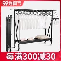 Famous drying rack floor-to-ceiling folding indoor double-pole telescopic clothes drying rack