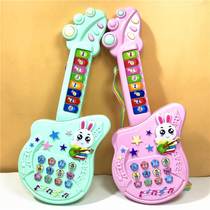 Childrens early education puzzle small guitar baby music toy boys and girls 1-2-3 years old multifunctional electronic organ enlightenment 0