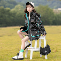 Girls down jacket winter wear 2021 New Chinese childrens foreign style childrens clothing girls winter thick long coat