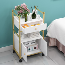 Barber shop beauty salon instrument special small trolley ironing tool table hair salon cabinet storage rack