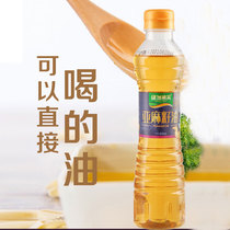 Xinjiang linseed oil Oasis fruit flax seed oil 400 ml X1 bottle first grade cold pressed edible flax oil