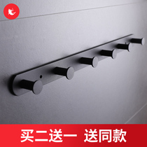 Nordic hangers wall hanging clothes hook entrance clothes door rear adhesive hook Wall non-perforated hanger a row of porches