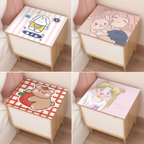 Cartoon bedside table coffee table mat dressing table cloth soft glass mat pvc waterproof and oil-proof disposable anti-hot