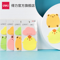 Daili 6439 fluorescent note stickers cartoon animal notice stickers note paper N times Post stickers stickers hand stickers bag notes small creative cute cartoon girl Korean hipster stationery