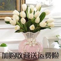 Modern European art ceramics small vase ornaments off creative flower arrangement dried flower porcelain