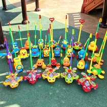 Childrens hand push plane toddler push toy baby 1 year old 2 push and pull walking boy and girl stroller baby