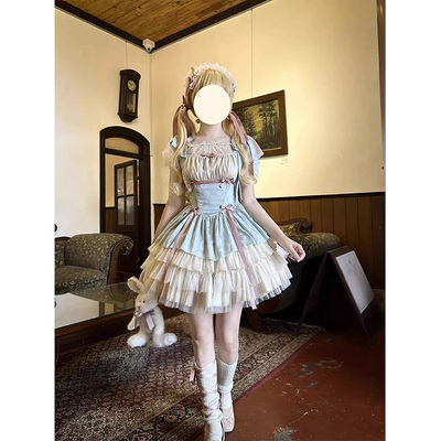taobao agent Mint dress, elegant small princess costume, Lolita style