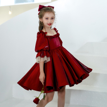 Childrens dress Princess dress foreign girl puffy gauze girl piano performance host evening dress high end