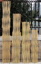 Outdoor small fence fence monthly plant climbing vine Bamboo flower bracket Garden bamboo pole Balcony telescopic bamboo fence