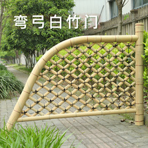 Bamboo products fence Garden design Small garden Bamboo fence fence Outdoor yard decoration Bamboo fence Bamboo door