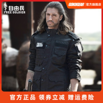 Freeman outdoor pioneer tactical cotton-padded clothes to keep warm in autumn and winter waterproof windproof multi-pocket jacket tough guy jacket